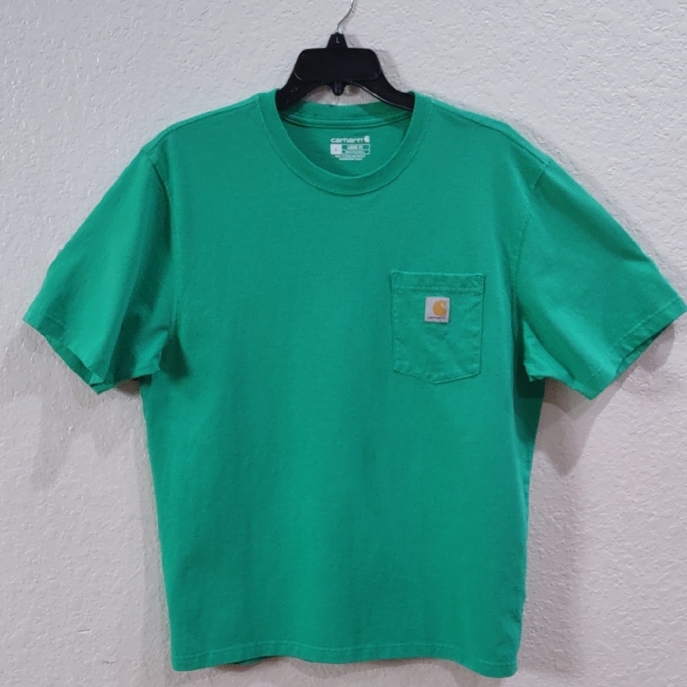 Carhartt Vibrant Green Tee with Pocket - Picture 3 of 15